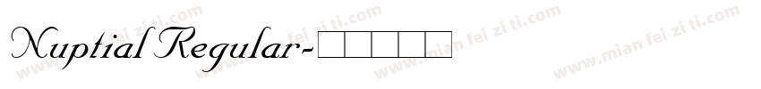 Nuptial Regular字体转换